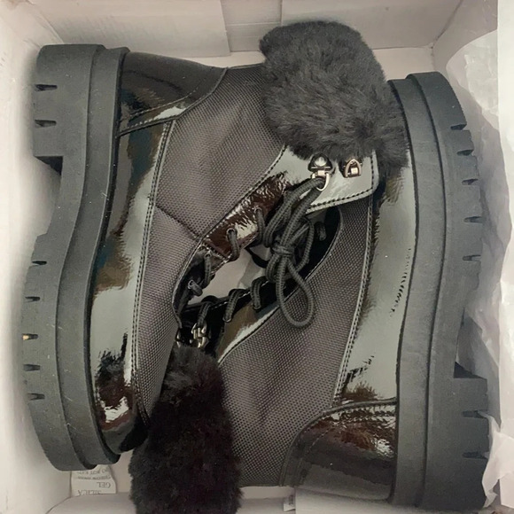 Olivia Miller Black Amanda Hiking Boot - Picture 6 of 6